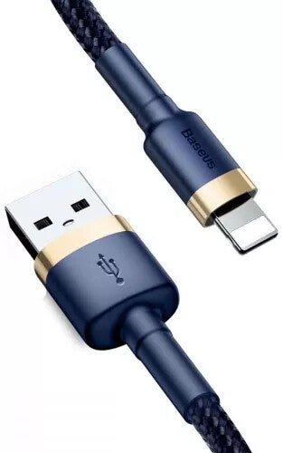 Baseus CALKLF-CV3 Lightning kabel 2 m Blå, Guld