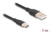 DeLOCK 81226 USB-kabel USB 2.0 1 m USB A USB C 0,48 Gbit/sek. Sort