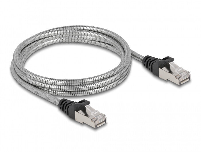 DeLOCK 80109 netværkskabel Sølv 2 m Cat6a U/FTP (STP)