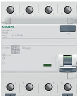 Siemens 5SV3344-6 kredsløbsafbryder Reststrøm enhed Type A 4P