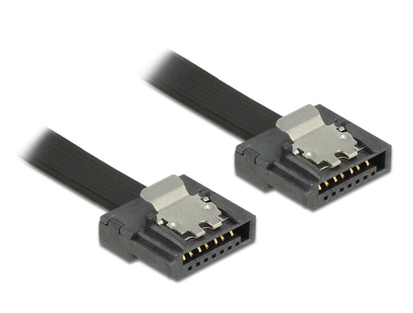 DeLOCK 1m SATA III SATA-kabel SATA 7-pin Sort