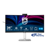 Philips 6000 series 34B2U6603CH/00 computerskærm 86,4 cm (34") 3440 x 1440 pixel Wide Quad HD LCD Grå