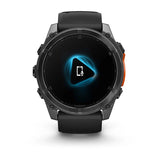 Garmin Fenix 8 3,56 cm (1.4") AMOLED 51 mm Digital 454 x 454 pixel Berøringsskærm Grå Wi-Fi GPS (satellit)
