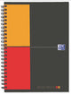 Oxford 100103165 blok og notesblok A5 80 ark Grå, Orange, Rød