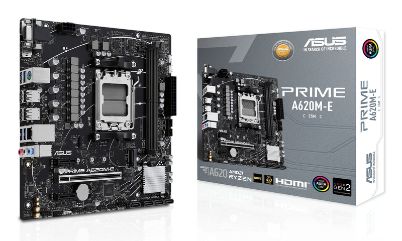 ASUS PRIME A620M-E-CSM AMD A620 Sokkel AM5 micro ATX