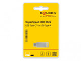 DeLOCK 54073 USB-nøgle 16 GB USB Type-A / USB Type-C 3.2 Gen 1 (3.1 Gen 1) Sølv