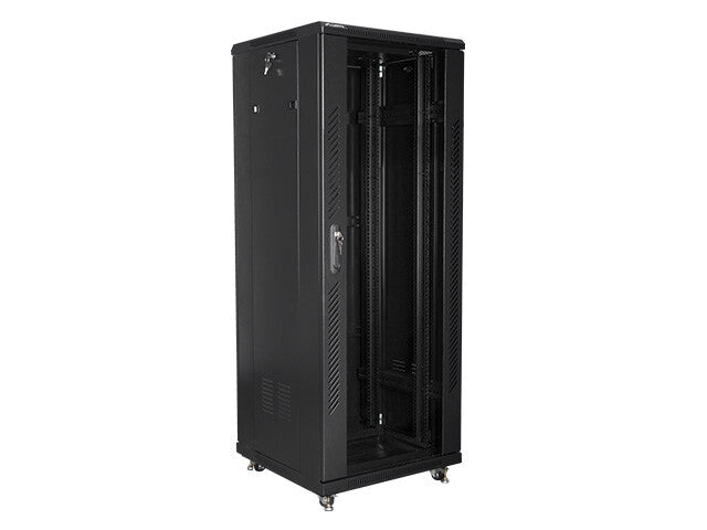 Lanberg FF01-6632-12B stativ 32U Fritstående reol Sort