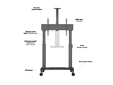 Multibrackets 3120 tv-beslag 2,79 m (110") Sort
