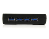 StarTech.com ST4300USB3EU interface hub 5000 Mbit/s Sort