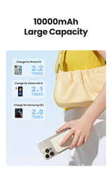 Ugreen 25208 powerbank 10000 mAh Trådløs opladning Beige