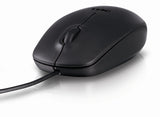 DELL Optical USB-kabelforbundne mus - MS111 - sort