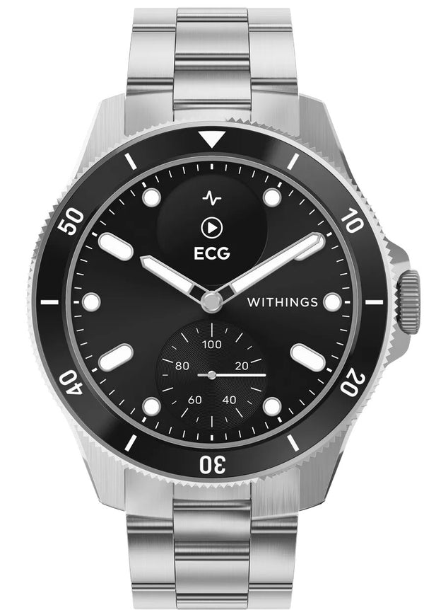 Withings ScanWatch Nova 1,6 cm (0.63") OLED 42 mm Hybrid Sort, Rustfrit stål GPS (satellit)
