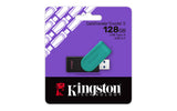 Kingston Technology DataTraveler 128 GB Portable USB 3.2 Gen 1 Exodia S (sort/turkis)