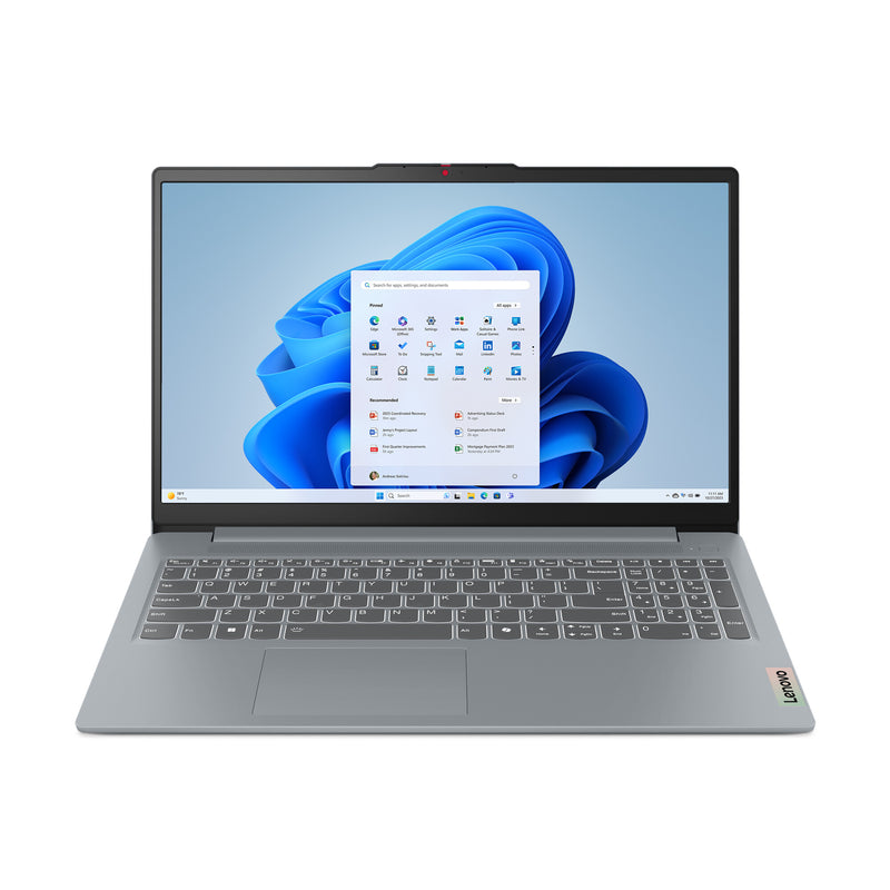 Lenovo IdeaPad Slim 3 15IRU9 Intel Core 5 120U Laptop 39,6 cm (15.6") Fuld HD 8 GB DDR5-SDRAM 256 GB SSD Wi-Fi 6 (802.11ax) Windows 11 Home US engelsk Grå