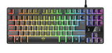Trust GXT 794 tastatur Mus inkluderet Spil USB QWERTZ Tysk Sort