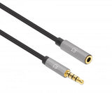 Manhattan 356022 lydkabel 1 m 3.5mm Sort, Sølv