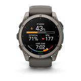 Garmin fēnix 9 3,56 cm (1.4") AMOLED 51 mm Digital 454 x 454 pixel Berøringsskærm Titanium Wi-Fi GPS (satellit)