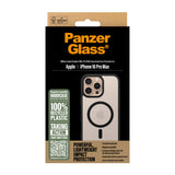 PanzerGlass ® HardCase Transparent m. Sort MagSafe & Ramme iPhone 16 Pro Max