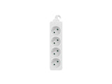 Lanberg PS0-04E-0150-W stikdåse 1,5 m 4 AC stikkontakt(er) Indendørs Hvid