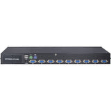 Inter-Tech KVM AS-9108DU KVM Switch Stativ-montering Sort