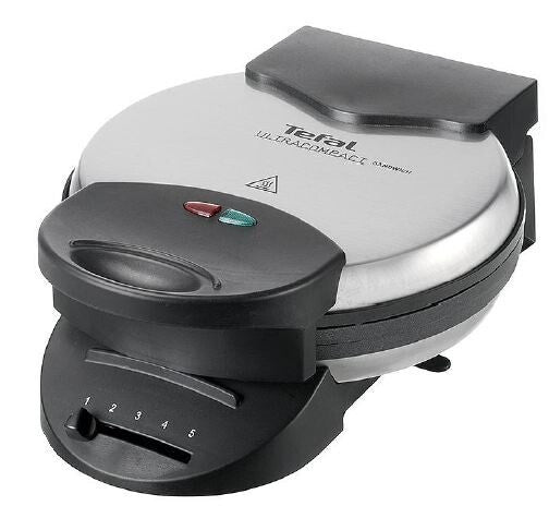 Tefal WM310D 5 vaffel/vafler 1000 W Sort, Rustfrit stål