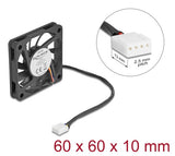 DeLOCK 67294 Computerkølesystem Computerkabinet Ventilator 6 cm Sort 1 stk