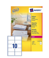 Avery L7173-100 adresse- og postetiket Selvklæbende etiket Hvid