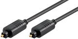 Goobay 50565 lydkabel 2 m Toslink Sort