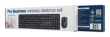 Gembird KBS-WMS-01 tastatur Mus inkluderet Kontor RF trådløst QWERTY US International Sort