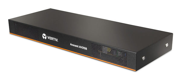 Vertiv Avocent AV 3108 KVM Switch Stativ-montering Sort