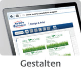 Avery C32011-25 ikke-klæbende etiket 250 stk Hvid Rektandel