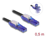DeLOCK 80925 netværkskabel Sort, Violet 0,5 m Cat6 U/UTP (UTP)
