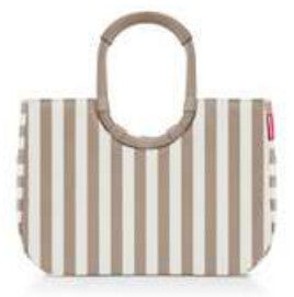 Reisenthel loopshopper L Beige, Hvid Mulepose