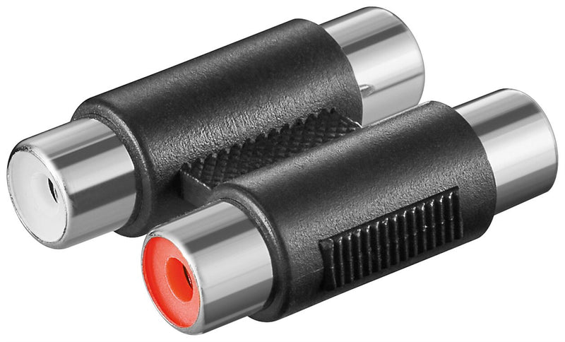 Goobay 11607 kabel kønsskifter 2x RCA Sort