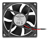 DeLOCK 67290 Computerkølesystem Computerkabinet Ventilator 8 cm Sort 1 stk