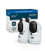 Arlo Essential 3 2K Pan-Tilt-Zoom indendørskamera 2-cam