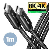 Axagon BUCM4X-CM10AB USB-kabel USB4 Gen 3x2 1 m USB C 40 Gbit/sek. 240 W Sort