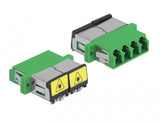 DeLOCK 86902 fiber adapter LC/LC 1 stk Grøn