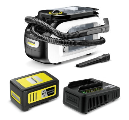 Kärcher SE 3-18 Compact højtryksrenser Kompakt Batteri 184 W Sort, Hvid