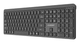 Gembird KB-WPS-03 tastatur Kontor RF trådløs + Bluetooth QWERTY US International Sort