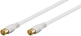 Goobay 62747 koaxial kabel 5 m F-type Hvid