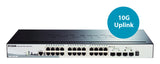 D-Link DGS-1510-28P netværksswitch Administreret L3 Gigabit Ethernet (10/100/1000) Strøm over Ethernet (PoE) Sort