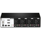 Trendnet TK-440DP KVM Switch Sort, Sølv