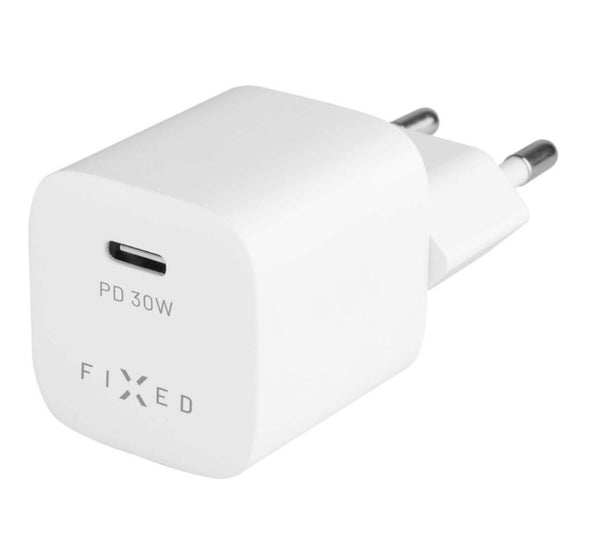FIXED FIXC30M-C-WH oplader til mobil enhed Laptop, Smartphone, Tablet Hvid Vekselstrøm Hurtig opladning Indendørs