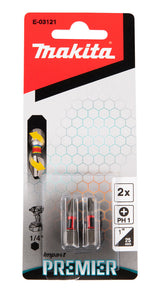 Makita E-03121 skruetrækker bit 2 stk