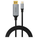 Savio CL-208 USB-kabel USB 3.2 Gen 1 (3.1 Gen 1) 2 m USB C 32,4 Gbit/sek. Sort, Grå