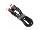 Baseus CALKLF-R91 Lightning kabel 3 m Rød, Sort