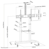 Neomounts PLASMA-M1950E multimedie vogn & stand Sort