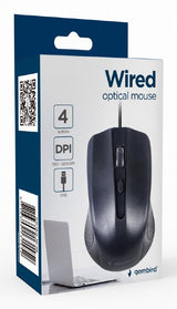 Gembird -4B-01L mus Kontor Ambidextrous USB Type-A Optisk 1200 dpi