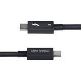 StarTech.com TBLT5MM1M240W Thunderbolt kabel 1 m 80 Gbit/sek. Sort